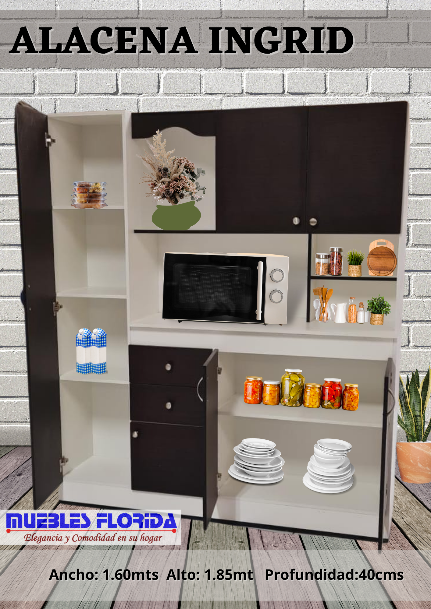 ALACENA DE MELAMINA INGRID